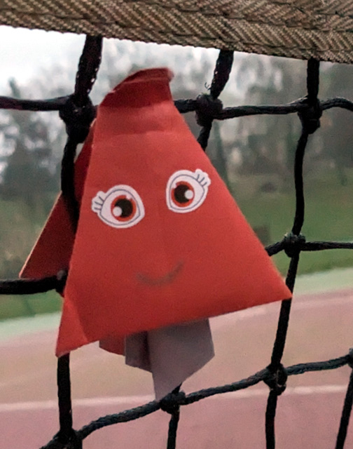 Mascotte des J.O. en origami