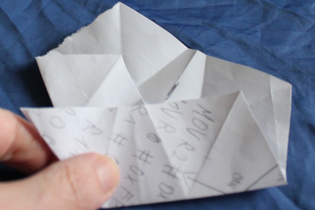 Etoile en origami Etape 3