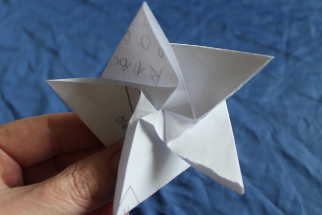 Etoile en origami Etape 5