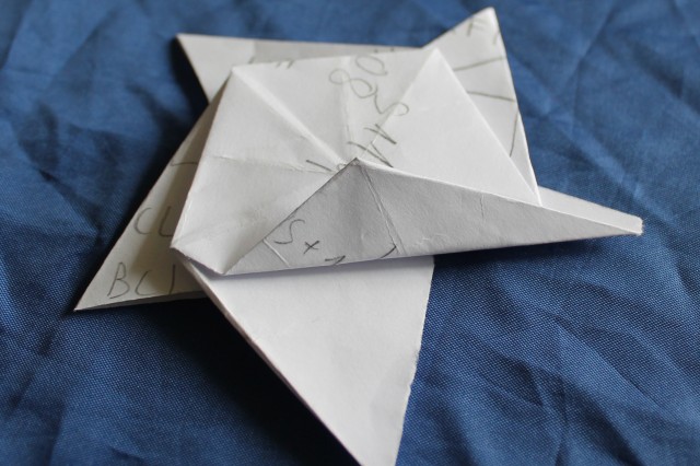 Etoile en origami Etape 7